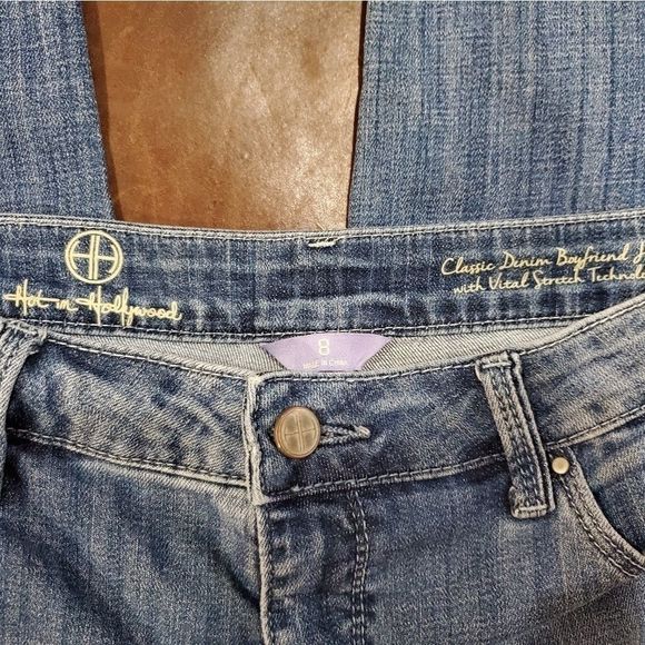 ❤️HOT IN HOLLYWOOD High Rise Boyfriend Jean 8 - Picture 7 of 8